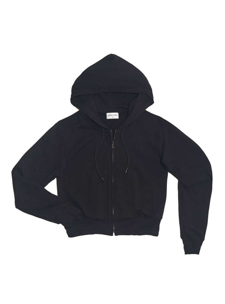 Milan Crop Zip Hoodie - Cotton Citizen