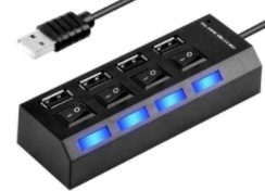 KG 4-Port USB 2.0 Travel Hub